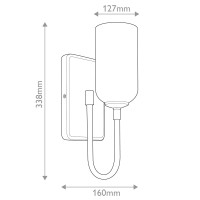 Kinkiet Solia - 1 źródło światła - Szampański brąz
