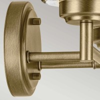 Kinkiet Winslow - 2 źródła światła - Naturalny mosiądz