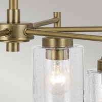 Żyrandol Winslow - 6 źródeł światła - Naturalny mosiądz