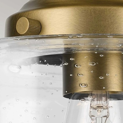 Półplafon Winslow - 1 źródło światła - Naturalny mosiądz