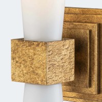 Kinkiet Kristy - 1 źródło światła - Przecierane złoto