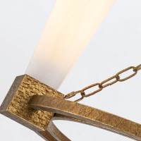 Żyrandol Kristy - 4 źródła światła - Przecierane złoto