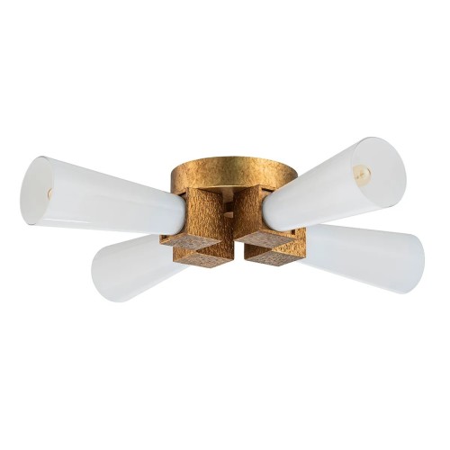 Lampa wisząca Kristy - 4 źródła światła - Przecierane złoto