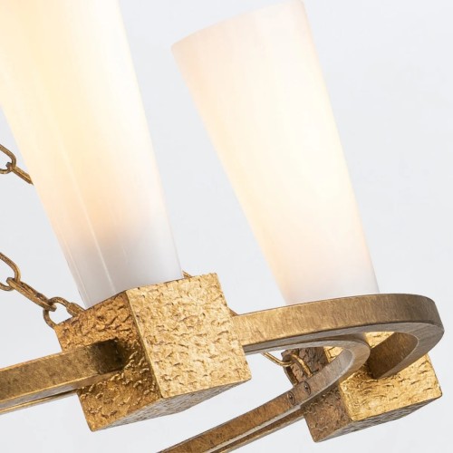 Żyrandol Kristy - 5 źródeł światła - Przecierane złoto