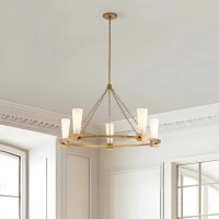 Żyrandol Kristy - 5 źródeł światła - Przecierane złoto