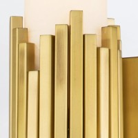 Kinkiet Marvele - 2 źródła światła - Postarzany mosiądz