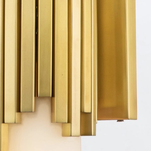 Kinkiet Marvele - 2 źródła światła - Postarzany mosiądz