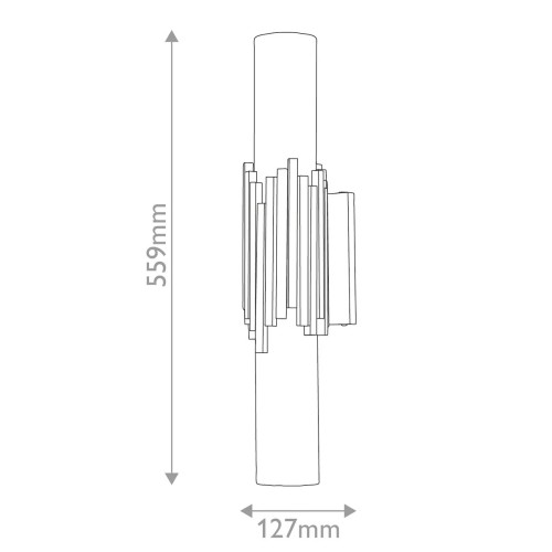Kinkiet Marvele - 2 źródła światła - Postarzany mosiądz