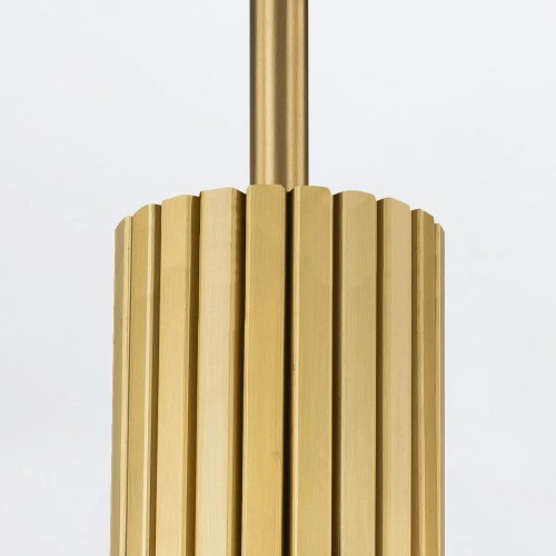 Mała lampa wisząca Marvele - 1 źródło światła - Postarzany mosiądz