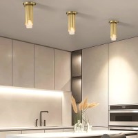 Mała lampa wisząca Marvele - 1 źródło światła - Postarzany mosiądz