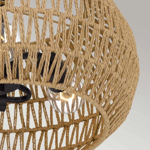 Półplafon Casablanca - 3 źródła światła - Palladiański brąz