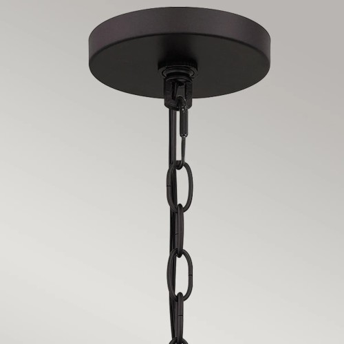 Lampa wisząca Lindendale - 1 źródło światła - Western brąz