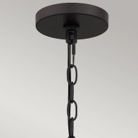 Lampa wisząca Lindendale - 1 źródło światła - Western brąz