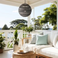 Lampa wisząca Lindendale - 1 źródło światła - Western brąz