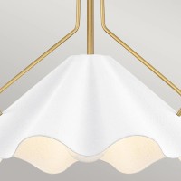 Lampa wisząca Mejia - 1 źródło światła - Postarzany mosiądz