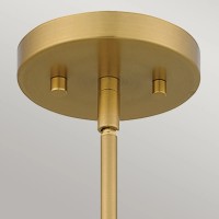 Lampa wisząca Mejia - 1 źródło światła - Postarzany mosiądz