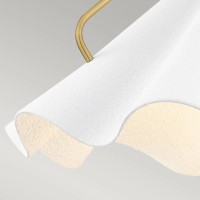 Lampa wisząca Mejia - 1 źródło światła - Postarzany mosiądz