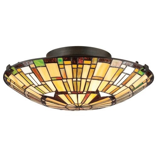 Plafon Reed - 2 źródła światła - Valiant brąz