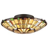 Plafon Reed - 2 źródła światła - Valiant brąz