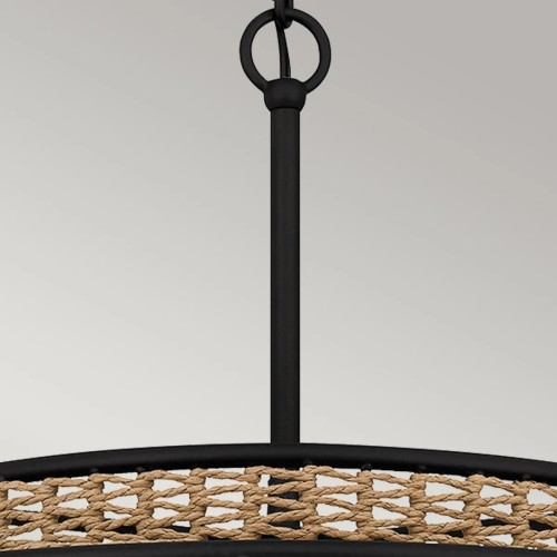 Lampa wisząca Teton - 5 źródeł światła - Matowa czerń