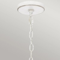 Lampa wisząca Waylon - 4 źródła światła - Antyczna biel