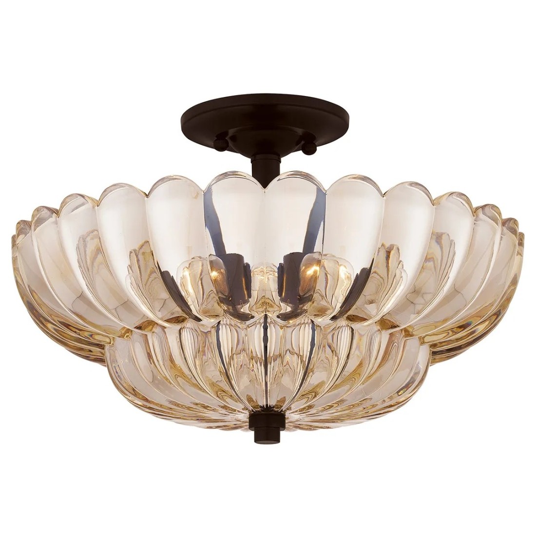 Półplafon Whitecap - 4 źródła światła - Kakaowy brąz