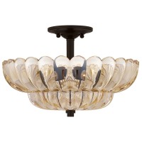 Półplafon Whitecap - 4 źródła światła - Kakaowy brąz