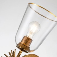 Kinkiet Staring - 1 źródło światła - Przecierane złoto