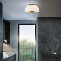 Lampa wisząca Staring - 3 źródła światła - Przecierane złoto