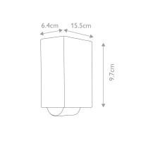 Latarnia naścienna LED Agner 6W - Grafitowy