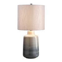 Mała lampa stołowa Bacari - 1 źródło światła - Niebieski, szary