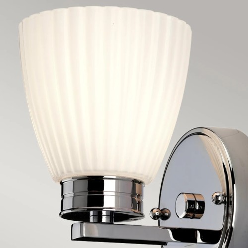 Kinkiet Wallingford - 1 źródło światła - Polerowany chrom