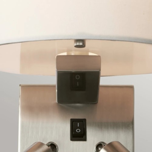 Kinkiet Belmont - 4 źródła światła - Szczotkowany nikiel