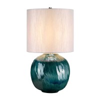 Lampa stołowa Blue Globe - 1 źródło światła - Niebieski