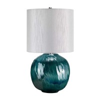 Lampa stołowa Blue Globe - 1 źródło światła - Niebieski