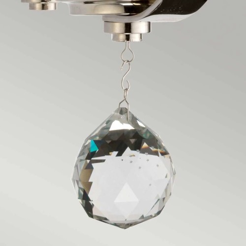 Kinkiet Cassie - 1 źródło światła - Polerowany nikiel