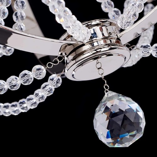 Żyrandol Cassie - 7 źródeł światła - Polerowany nikiel