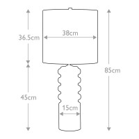 Lampa stołowa Contour - 1 źródło światła - Limonkowy