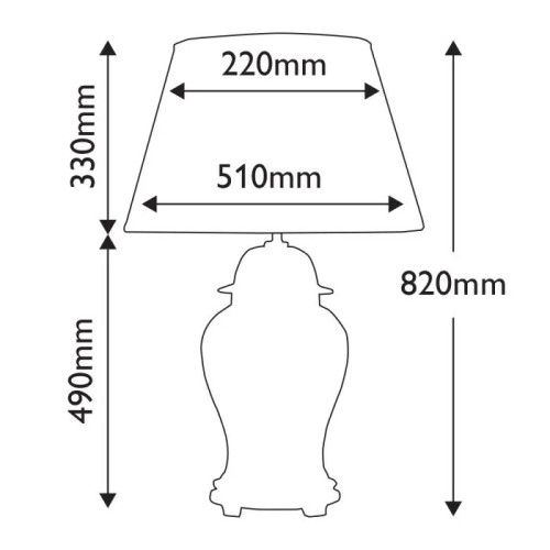 Lampa stołowa Chiling - 1 źródło światła - Czarny