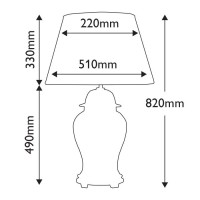 Lampa stołowa Chiling - 1 źródło światła - Czarny