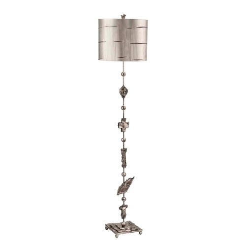 Lampa podłogowa Fragment - 1 źródło światła - Postarzane srebro