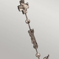 Lampa podłogowa Fragment - 1 źródło światła - Postarzane srebro