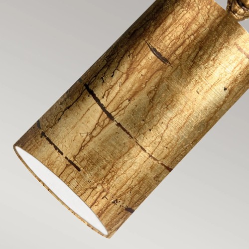 Mała lampa wisząca Fragment - 1 źródło światła - Postarzane złoto