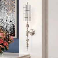 Kinkiet Fragment - 1 źródło światła - Srebrny