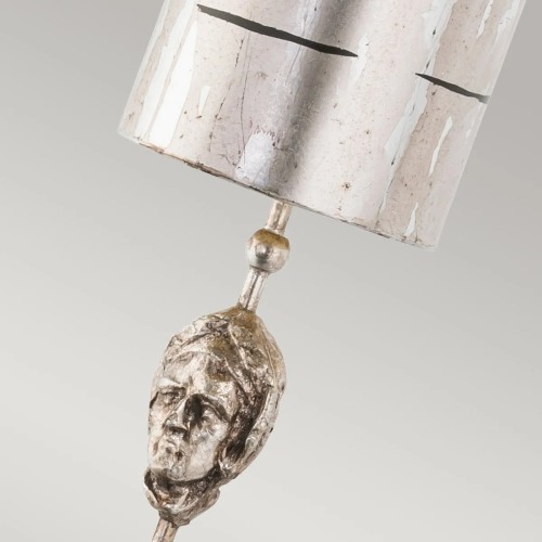 Kinkiet Fragment - 1 źródło światła - Srebrny