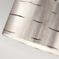 Duża lampa wisząca Fragment - 1 źródło światła - Postarzane srebro