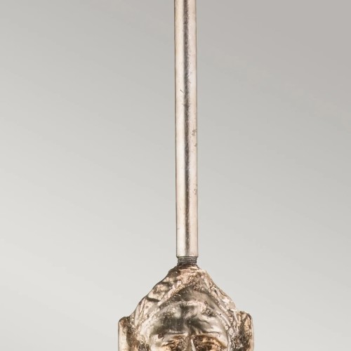 Mała lampa wisząca Fragment - 1 źródło światła - Postarzane srebro