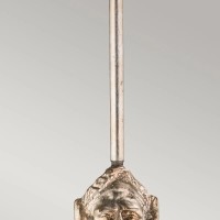 Mała lampa wisząca Fragment - 1 źródło światła - Postarzane srebro