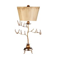 Lampa stołowa Kristal - 1 źródło światła - Beżowy, złoty