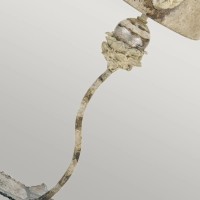 Lampa stołowa La Fleurette - 1 źródło światła - Kremowy, brązowy, złoty